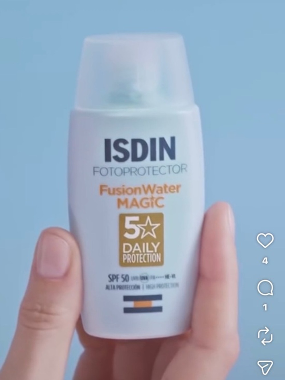 ISDIN Photoprotection Fundamental Magic SPF 50+ Sunscreen - White
